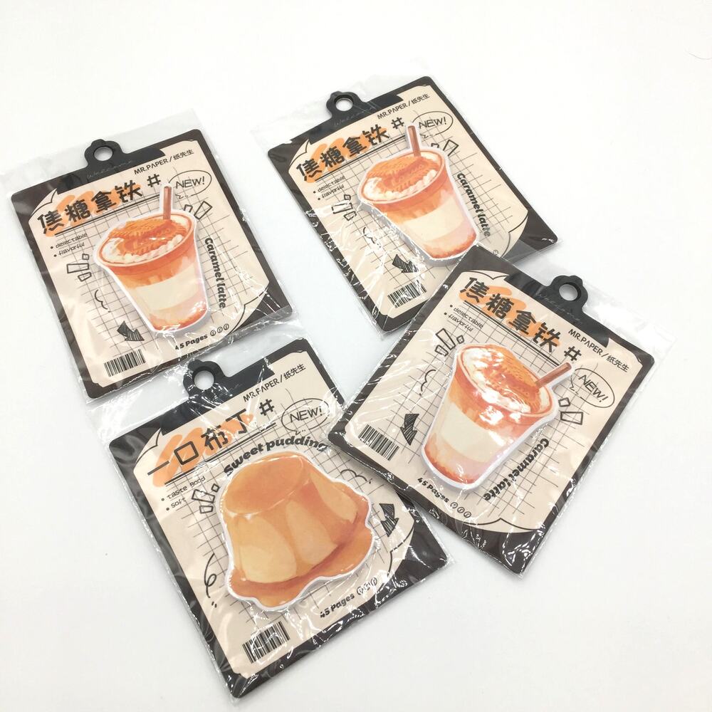 Kawaii Self Sticking Food Paper Notes Anime NEW